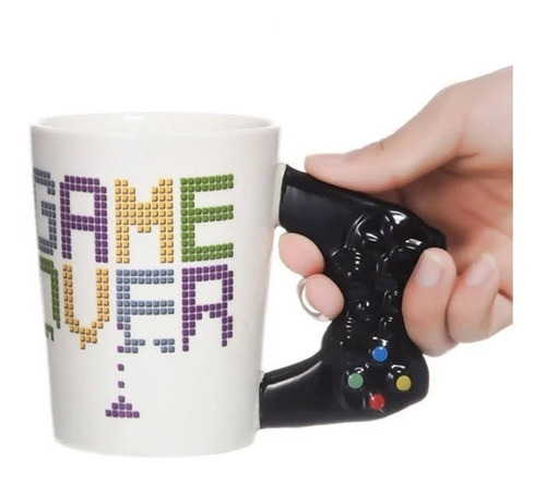 Taza Tazon Joystick Game Over Mug Ceramica Mug Gamer