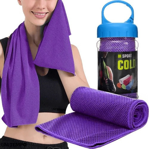 Toalha Rosto Microfibra  Cor Roxo Mbfit