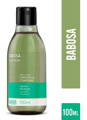 Óleo De Babosa  Aloe Vera 100ml Farmax 