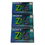Pack 3 Cassette Sony Zx-s 60min ( Nuevo Y Sellado)