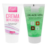 Kit Para Depilar Crema Y Gel Piernas Sin Dolor Piel Sensible