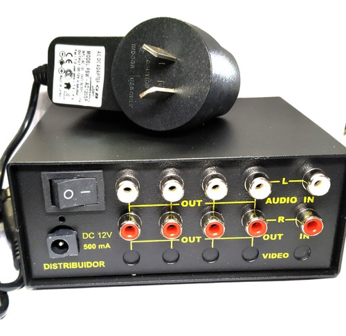 Distribuidor Splitter De Audio Estereo 1 In A 4 Out