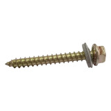 Tornillo 14x 3 X100u Punta Aguja Arandela Chapa Goma Vulc