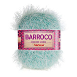 Barbante Barroco Decore Luxo Peludinho Círculo Crochê 280g Cor Verde Candy