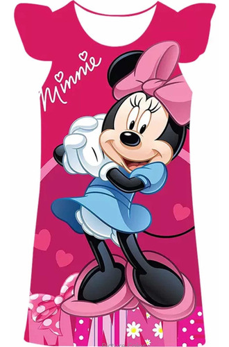 Vestido Importado Minnie Mouse Para Niñas
