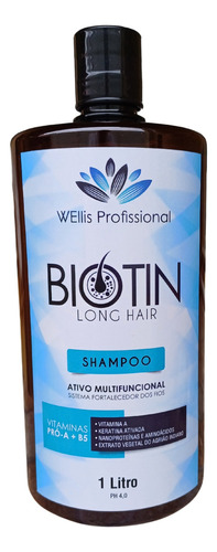  Shampoo Combate Caspa Coceira Couro Cabeludo Biotin 1 Litro