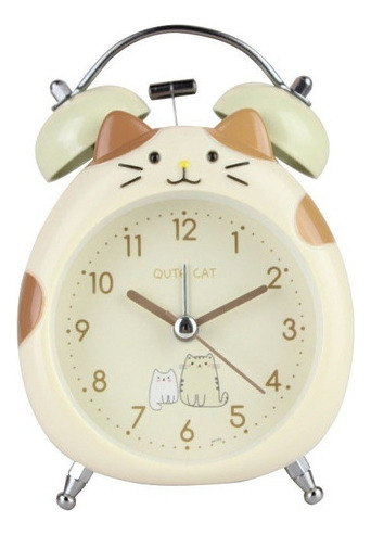 Reloj Despertador Gato Para Nias, Alarma De Dibujos Ani [u]