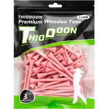 Tees Thiodoon De Golf Profesionales 100 Unidades Rosa