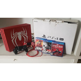 Ps4 Pro Edición Limitada Spider Man + 2 Dualshock + 4 Juegos