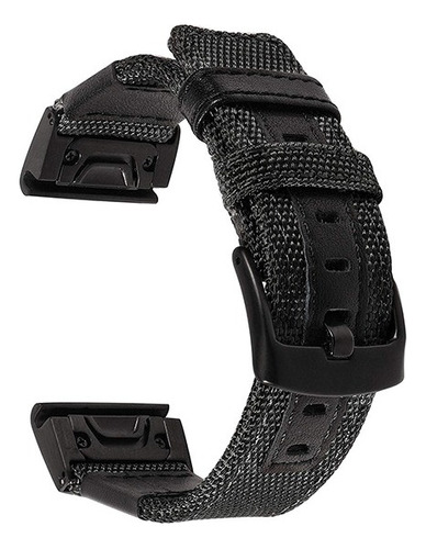 Correa De Nailon Piel Para Garmin Fenix 6x / 6 / 5x/5/935