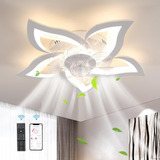 Ventilador De Techo Goeco Con Luz, Diseño De Flores Ventilad
