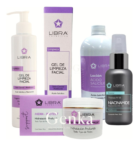 Kit Combo Rutina Piel Grasa Niacinamida Salicilico Libra