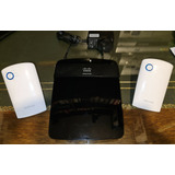 1 Router Cisco E1200 +2 Repetidores Wifi Tp-link 300 Mbps