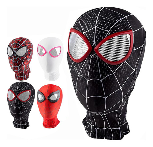 Máscara De Spider-man: En El Spider-verso Para Cosplay 