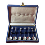 Set X6 Cucharitas Para Te O Café Plata 0.925 Sterling