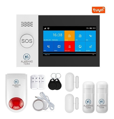 T30 Alarma Casa Wifi+4g Touch Tuyasmart Smartlife Estrobo