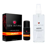 Caliente 30ml + Aceite Sensual 250ml Lubricante Masaje Invim