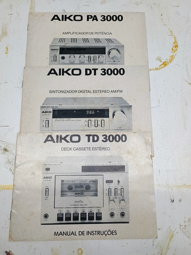 Manual Aiko Systen 3000 Original / Leia Descrição 