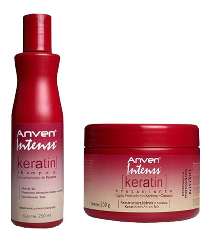 Shampoo Keratin 250ml + Tratamiento Keratin 250g