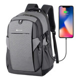 Mochila Para Laptop Portátil Antirrobo 17 In Impermeable Usb