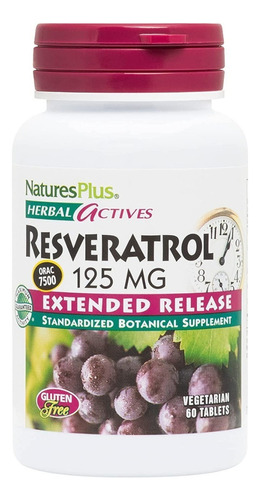 Resveratrol 60tabl Naturesplus - U - Unidad a $4245