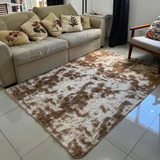 Tapete Sala Quarto 100x150 Felpudo Peludo Vermelho Shaggy