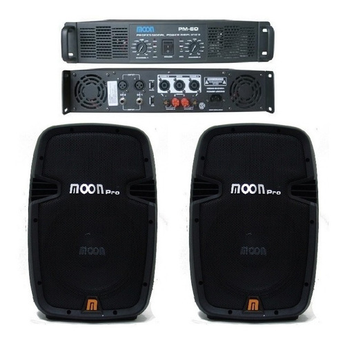 Equipo Musica Funcional Potencia Pm60 2 Parlantes Moon Wild8