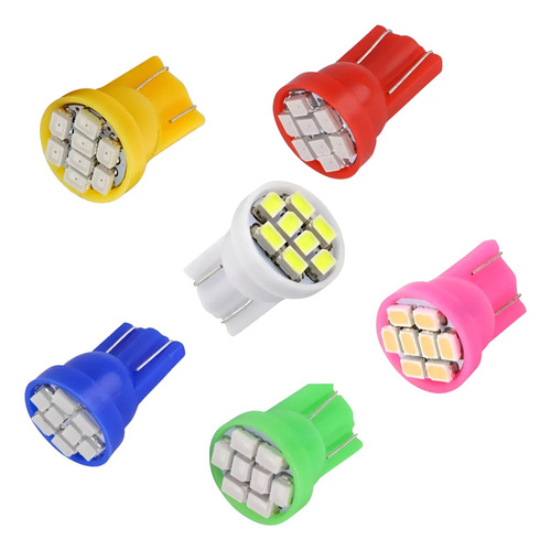 Kit 20 Lampada T10 8 Led Pingo Luz W5w 12v Automotiva | MercadoLivre
