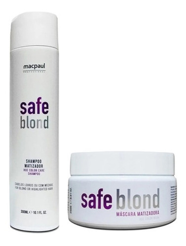  Kit Macpaul Safe Blond Shampoo E Máscara Matizadora