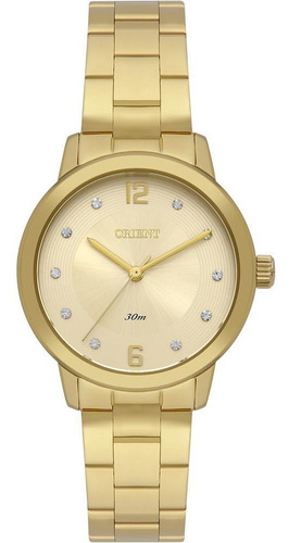 Relógio Orient Feminino Ref: Fgss0226 C2kx Casual Dourado