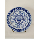 Antiguo Plato Delft Antiguo Glaceado