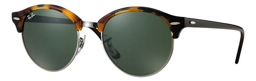 Ray Ban Rb4246 1157 Clubround Fleck Carey Negro G-15 Clasico Color Negro/cafe