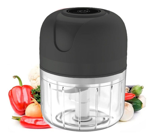 Mini Processador Moedor Elétrico Alho Sem Fio Alimentos Usb