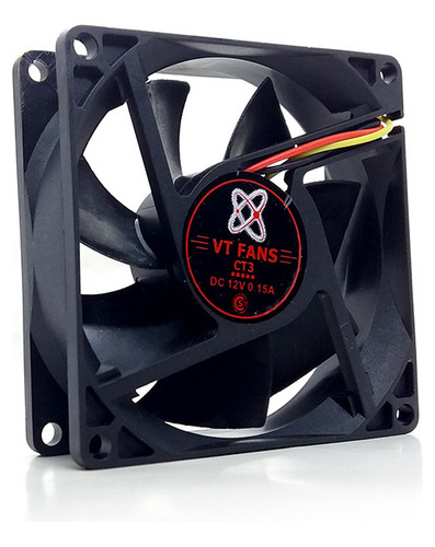 Turbina Cooler 80 X 80 X 25 12 Volts Buje Rpm 80x80x25 3pul