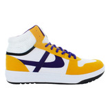 Panam Tenis Bota Vestir Casual Skate Amarillo Lakers 85248