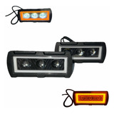 Par Faros Led Barras Led Tricolor Gel Ambar 12 24 Volts 2pzs