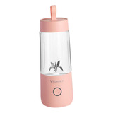 Exprimidor Portátil Taza Usb Recargable Jugo De Rosado