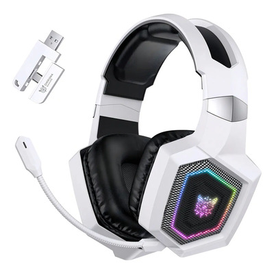 Audífonos Gamer Onikumagt806 Inalámbrico Bluetooth2.4g Color Blanco | Meses sin interés