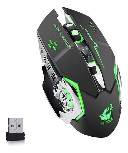 Mouse Inalambrico Free Worlf Rgb Estilo Gamer