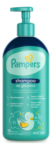  Shampoo De Glicerina Para Bebês Pampers 400ml