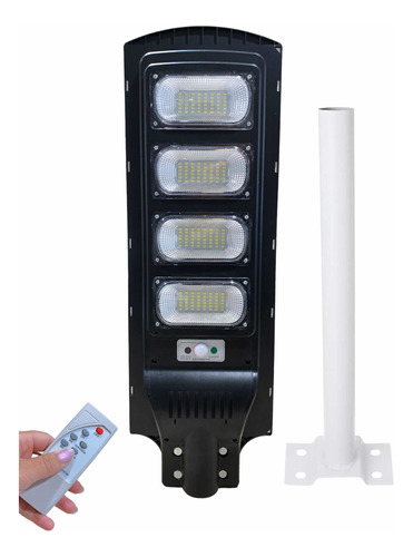 Lámpara Led Solar 120w Control Y Sensor + Soporte