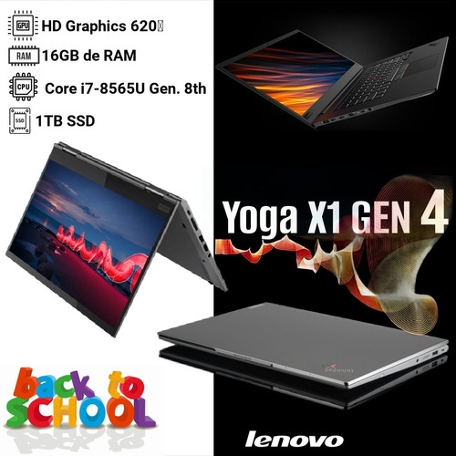 Lenovo Thinkpad X1 Yoga 4th I7-8650u 16gb 1tb Ssd