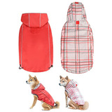 Dillybud Chaqueta Impermeable Reversible Para Perros Pequeñ