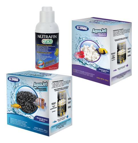  Bacteria Nutrafin,carbon Activado, Canutillos, Para Acuario