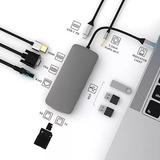 Adaptador Multipuerto Tipo C 10 En  1 Usb-c A Usb3. 0