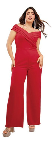 Jumpsuit Mujer Casual Rojo 490-69