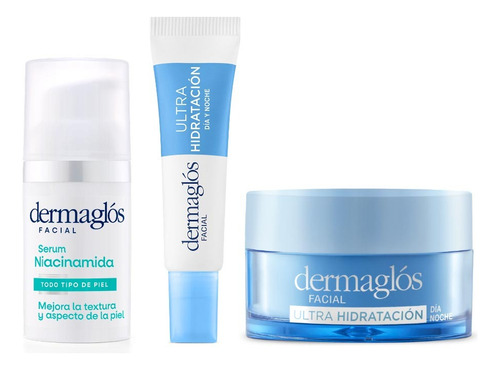 Kit Facial Dermaglós Ultra Hidratante + Serum Niacinamida 