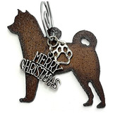 Adorno De Navidad Husky, Akita O Shiba Inu - Metal Rús...