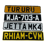 Placa Automotriz Y Porta Placa Personalizada