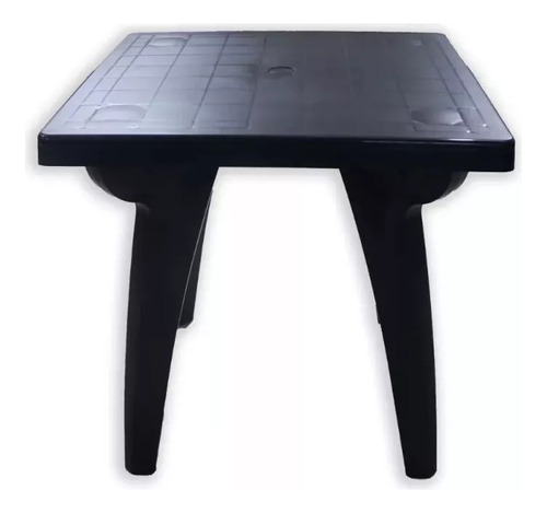 Mesa Cuadrada 75x75 Plastico Mascardi Reforzada Color Negro